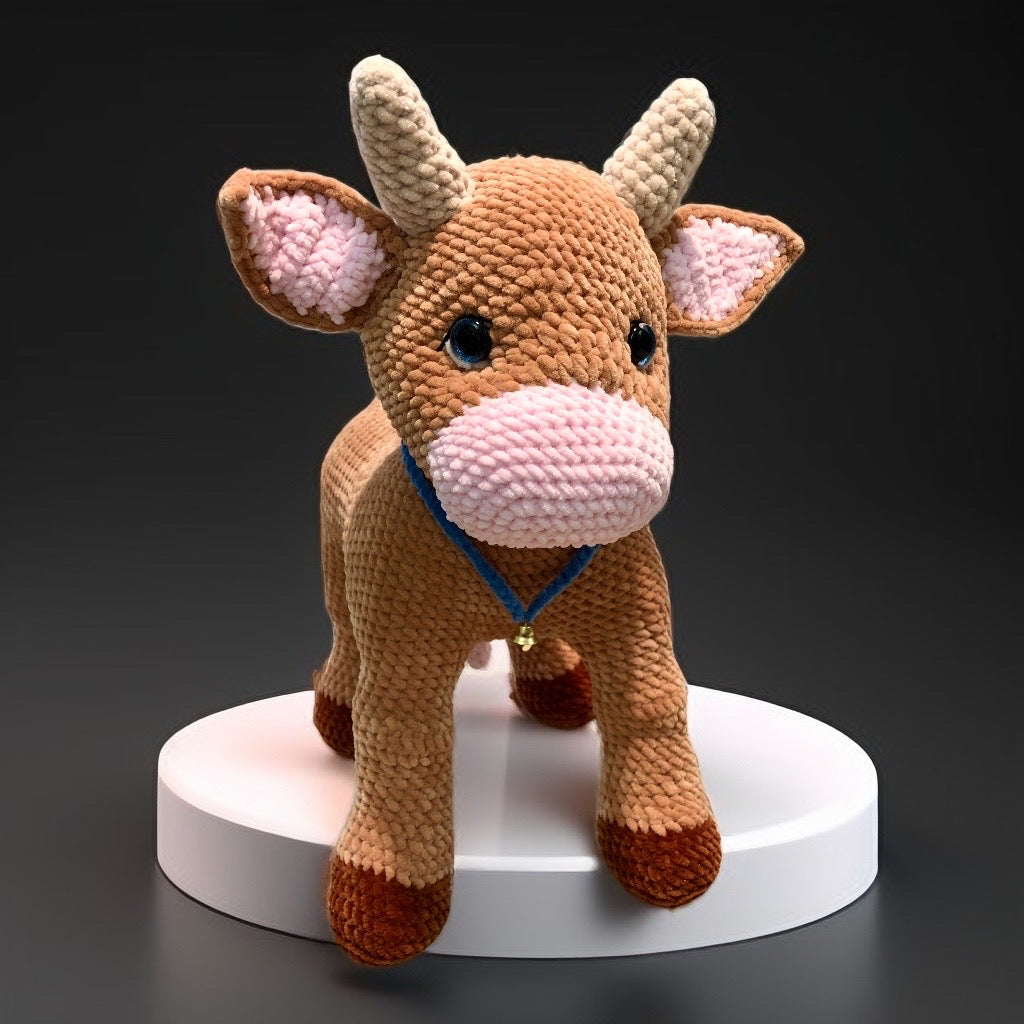 Crochet Adorable Plush Baby Cow