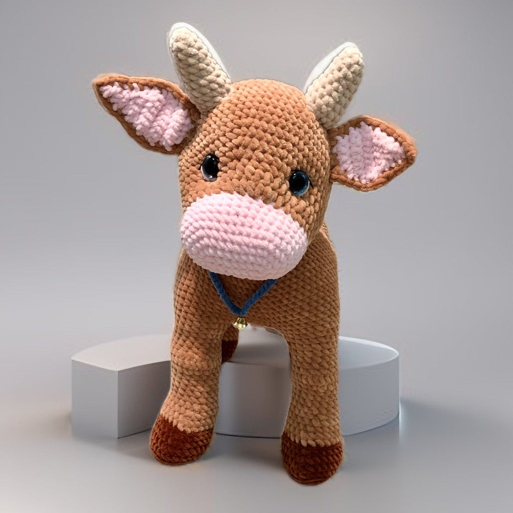 Crochet Adorable Plush Baby Cow