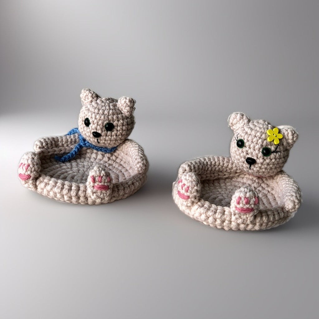 Crochet Multifunctional Bear Coaster