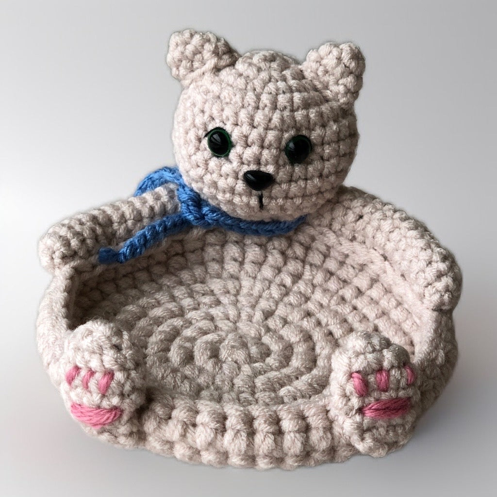 Crochet Multifunctional Bear Coaster