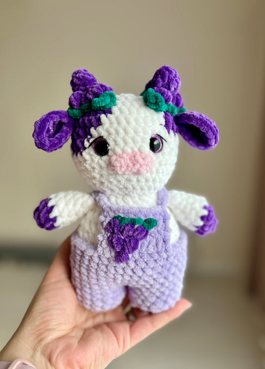 Crochet Grape Cow