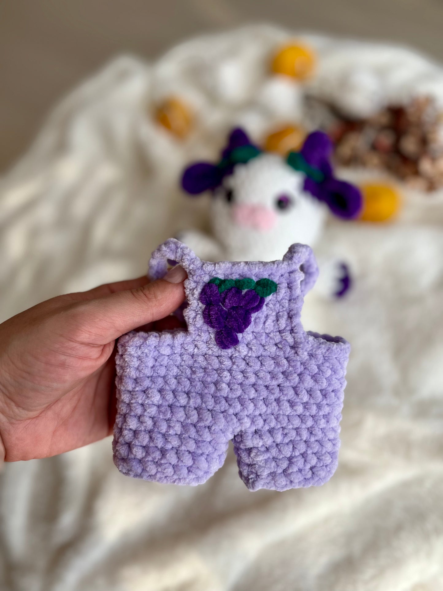 Crochet Grape Cow