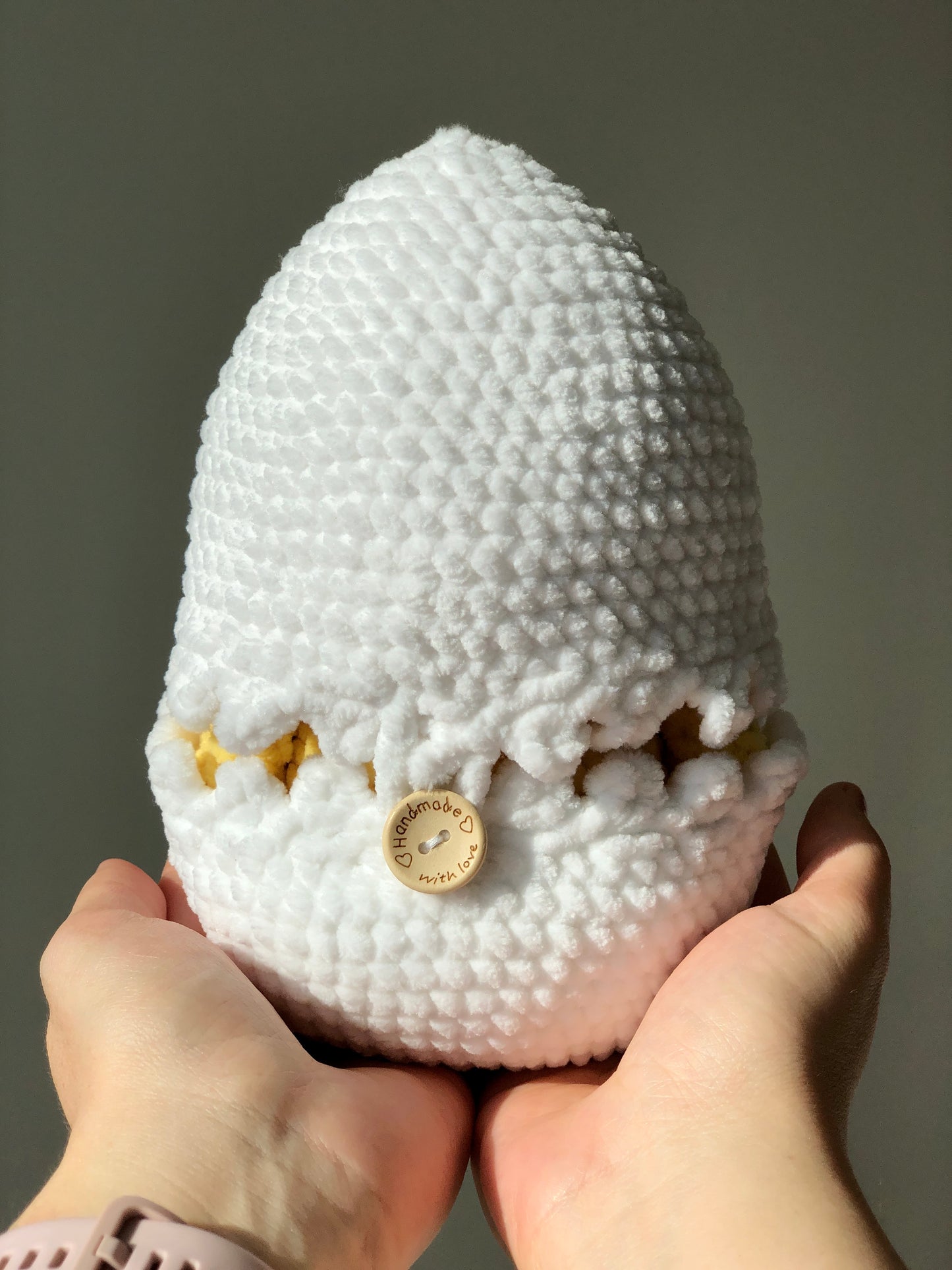 The Crocheted Chick & Its Cozy Shell