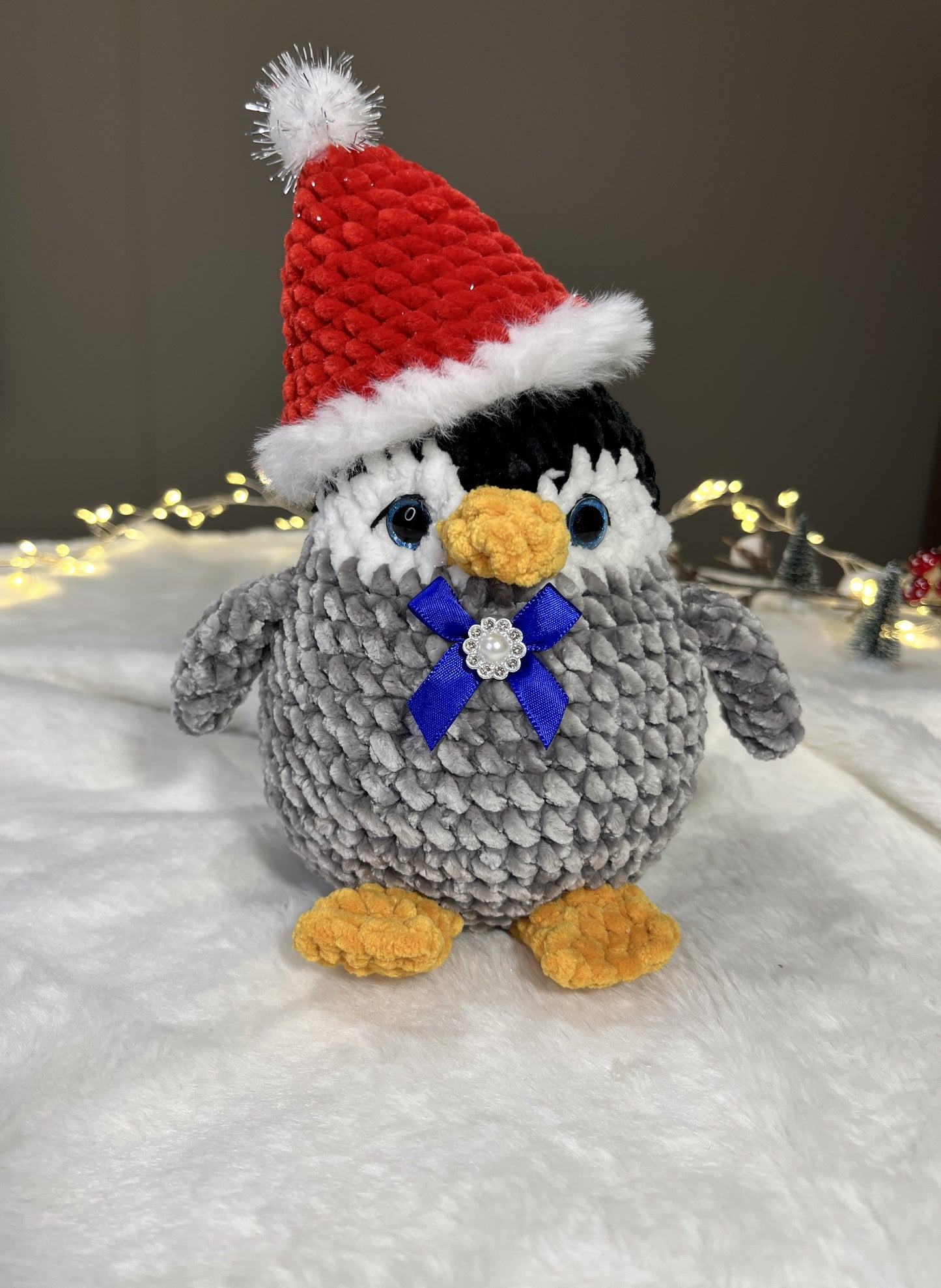 Crochet Velvet Penguin