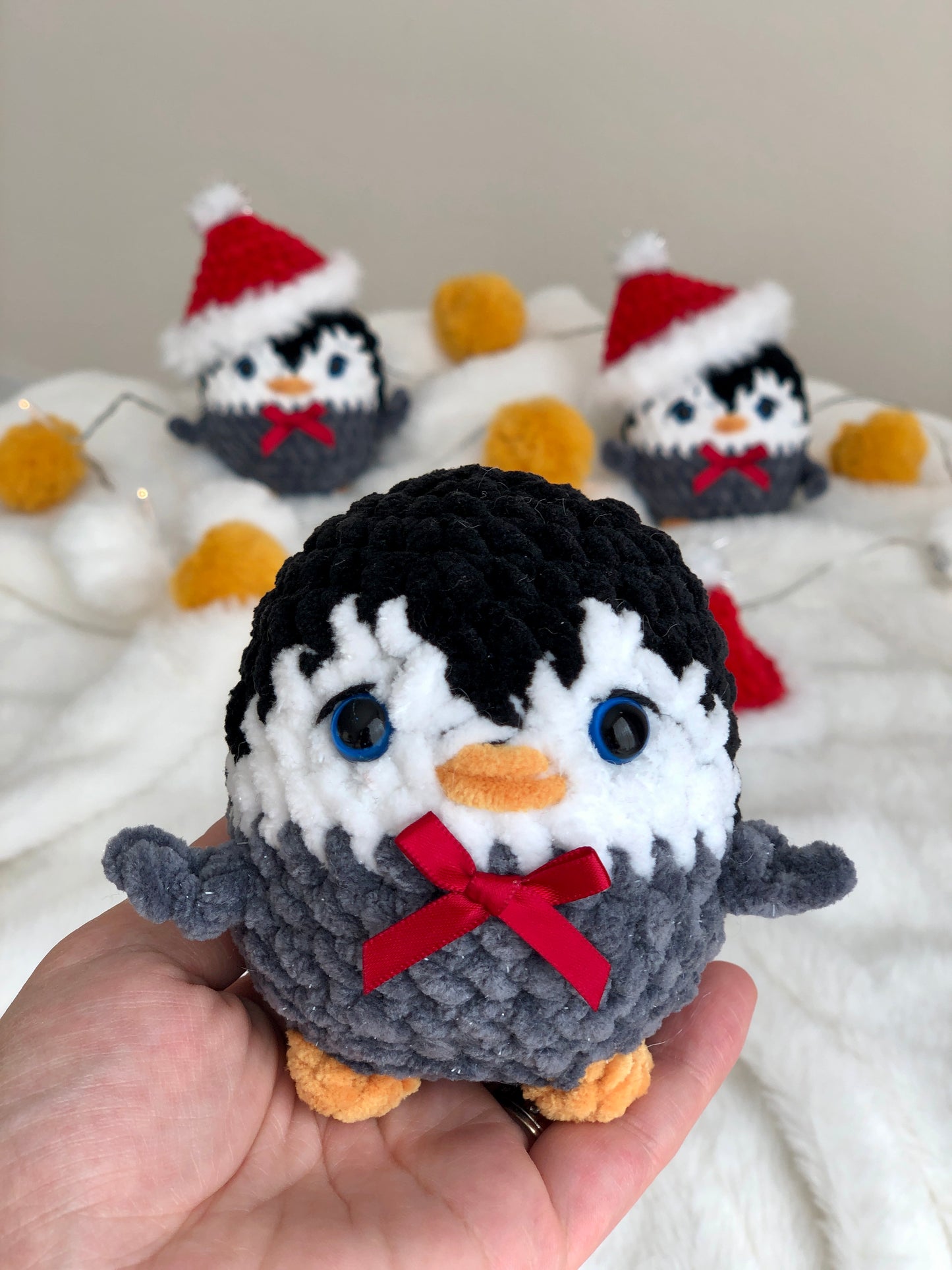 Crochet Christmas Baby Penguin