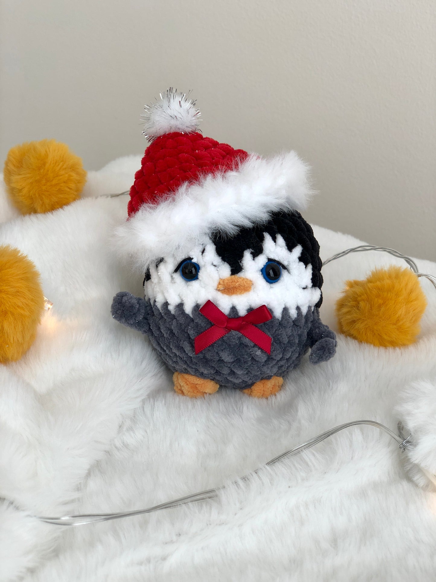 Crochet Christmas Baby Penguin